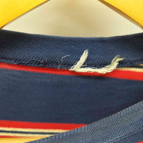 ヴィンテージ シングルステッチ ボーダークルーネックTシャツ メンズ