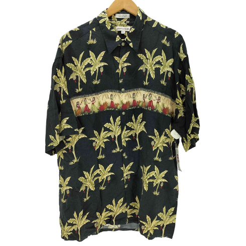 ピエールカルダン pierre cardin 総柄レーヨンアロハシャツ メンズ XL