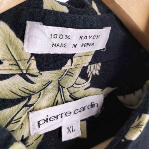 ピエールカルダン pierre cardin 総柄レーヨンアロハシャツ メンズ XL