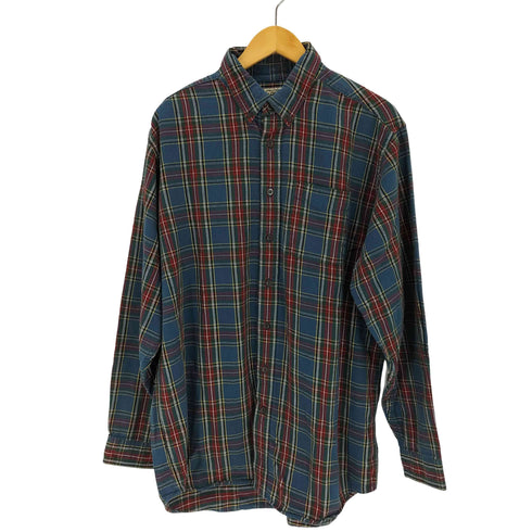 エルエルビーン L.L.Bean ELSAVADOR製 フランネルボタンダウンシャツ メンズ import:L