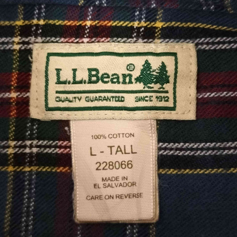エルエルビーン L.L.Bean ELSAVADOR製 フランネルボタンダウンシャツ メンズ import:L