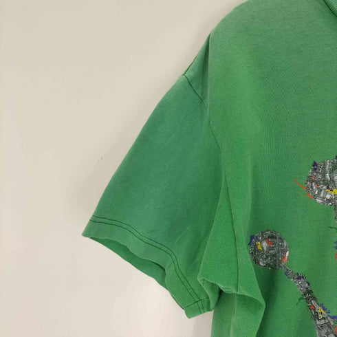 ステューシー Stussy 00s メキシコ製 折れクラウンプリントTシャツ ビッグロゴTシャツ メンズ import:L