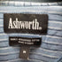 アシュワース ASHWORTH USA製 刺繍ロゴ ボーダーポロシャツ メンズ import:M