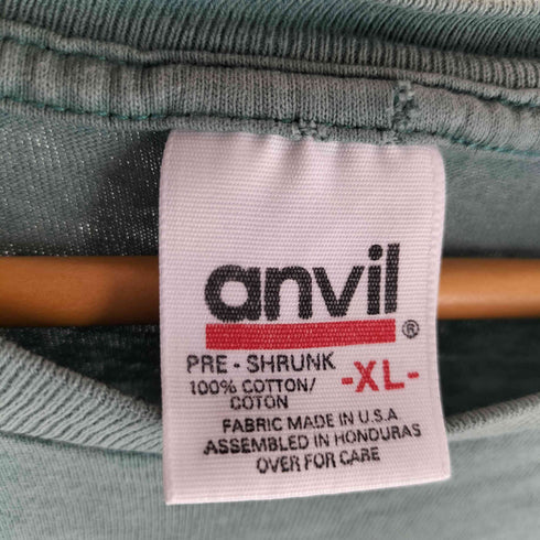 アンビル Anvil シングルステッチ TENNESSEE フラワー刺繍 クルーネック半袖Tシャツ メンズ import:XL