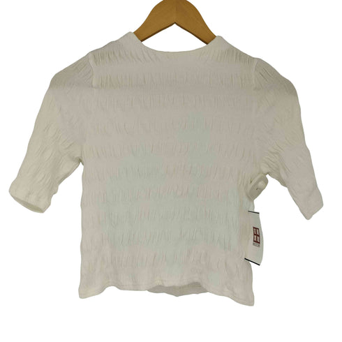 SIWEM RUCHED SHORT SLEEVE TOPS レディース