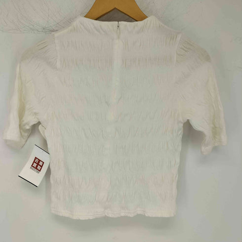 SIWEM RUCHED SHORT SLEEVE TOPS レディース