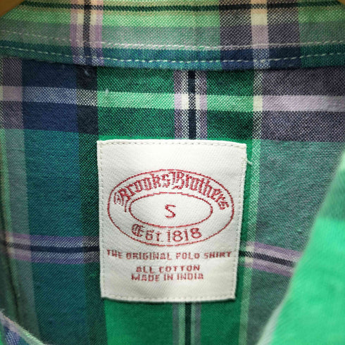 ブルックスブラザーズ BROOKS BROTHERS THE ORIGINAL POLO SHIRT ボタンダウン 半袖 チェックシャツ メンズ import:S