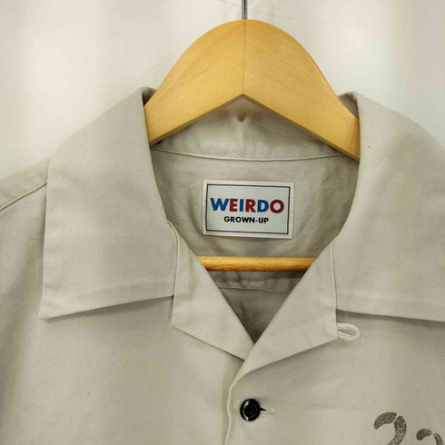 ウィアード WEIRDO NO GAS? L/S WORK SHIRTS ノーガス オープンカラー 長袖ワークシャツ メンズ L