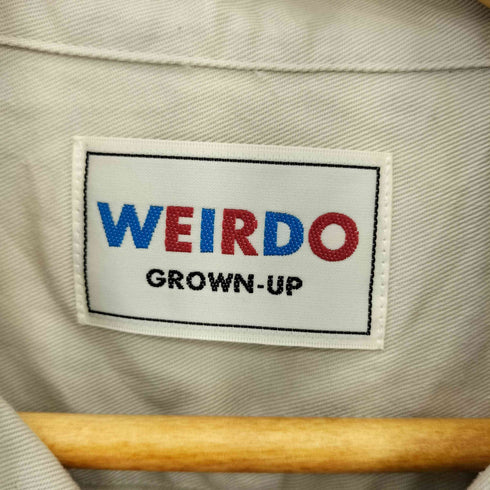 ウィアード WEIRDO NO GAS? L/S WORK SHIRTS ノーガス オープンカラー 長袖ワークシャツ メンズ L