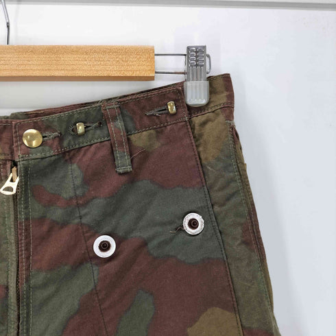Japanese Label Y2K archive gimmick MAIDEN COMPANY AMITA Cargo Military Pants ギミック カモ 迷彩柄 ミリタリー パンツ ドーナツボタン UNIVERSAL ジップ メンズ 3