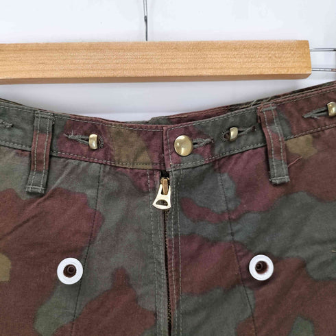 Japanese Label Y2K archive gimmick MAIDEN COMPANY AMITA Cargo Military Pants ギミック カモ 迷彩柄 ミリタリー パンツ ドーナツボタン UNIVERSAL ジップ メンズ 3