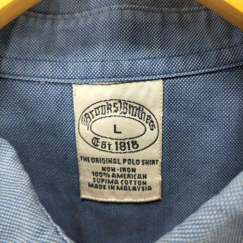 ブルックスブラザーズ BROOKS BROTHERS THE ORIGINAL POLO SHIRT ノンアイロン ボタンダウンシャツ メンズ import:L