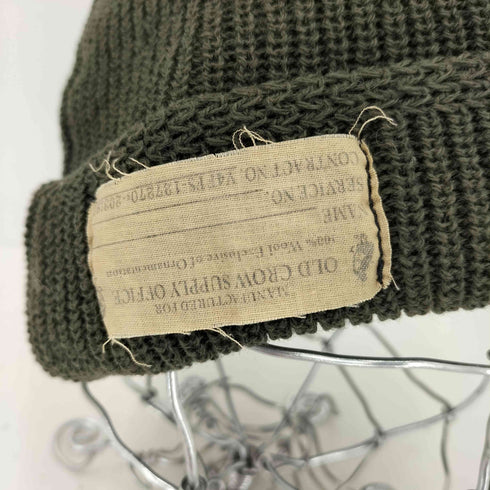 オールドクロウ OLD CROW 40s WATCH CAP ウール ニットキャップ ビーニー 帽子 メンズ FREE