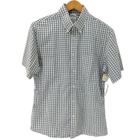 ブルックスブラザーズ BROOKS BROTHERS REGENT FIT シアサッカー ボタンダウンシャツ メンズ import:M
