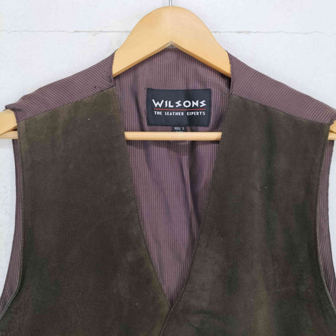 ウィルソン Wilsons Leather フロントスウェードジレ ベスト メンズ L