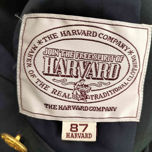 ハーバード HARVARD ブラックウォッチチェック 金ボタンブレザー メンズ 87