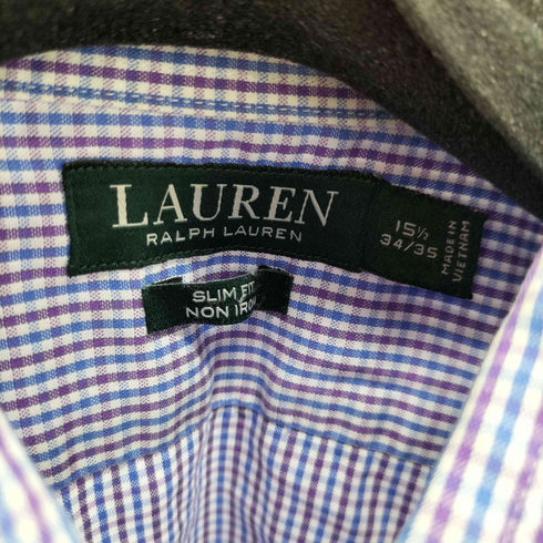 ローレンラルフローレン LAUREN RALPH LAUREN ノンアイロン ホリゾンタルカラー ドレスシャツ メンズ 15 1/2 34/35