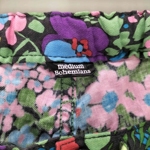 ボヘミアンズ BOHEMIANS 花柄 総柄 コットン リネン イージー ショート パンツ ショーツ メンズ JPN:M