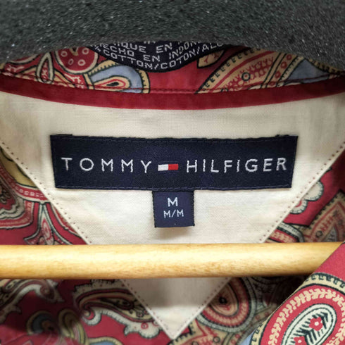トミーヒルフィガー TOMMY HILFIGER コットン100 オープンカラーシャツ メンズ import:M