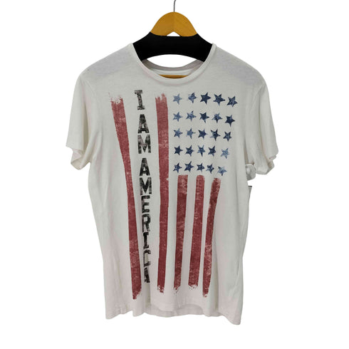 デニムアンドサプライ ラルフローレン DENIM & SUPPLY RALPH LAUREN 星条旗 I AM AMERICA プリントシャツ メンズ import:M