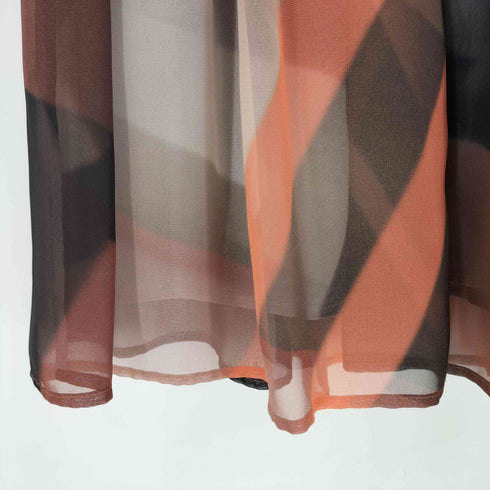 ポールスミスブラック Paul Smith BLACK グラデーション マルチカラー シアー スカート レディース JPN:40