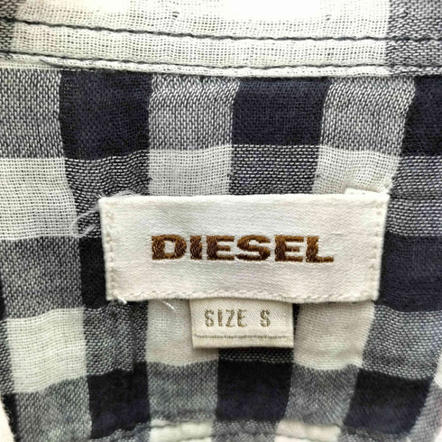 ディーゼル DIESEL チェック柄 ウエスタンシャツ メンズ JPN:S
