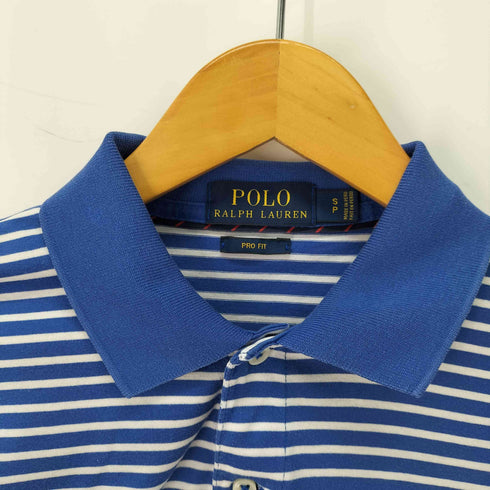 ポロラルフローレン POLO RALPH LAUREN PRO FIT ポニー刺繍 ボーダー ポロシャツ メンズ import:S