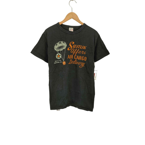 バズリクソンズ BUZZ RICKSONS USA製 プリント クルーネック半袖tシャツ メンズ JPN:M