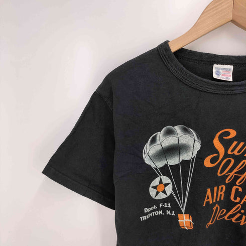 バズリクソンズ BUZZ RICKSONS USA製 プリント クルーネック半袖tシャツ メンズ JPN:M