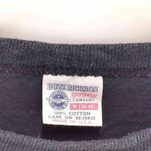 バズリクソンズ BUZZ RICKSONS USA製 プリント クルーネック半袖tシャツ メンズ JPN:M