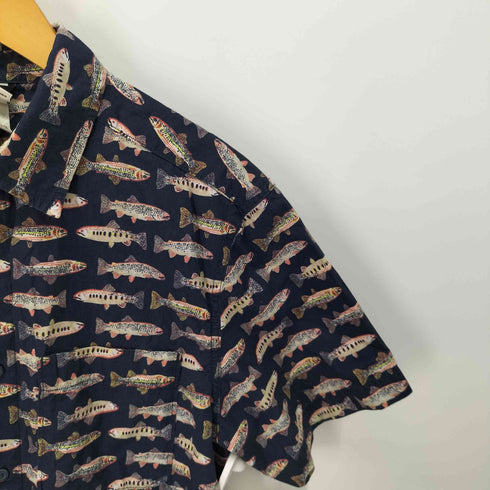 ザノースフェイス THE NORTH FACE BAYTRAIL PATTERN SHIRT 魚柄 メンズ import:M