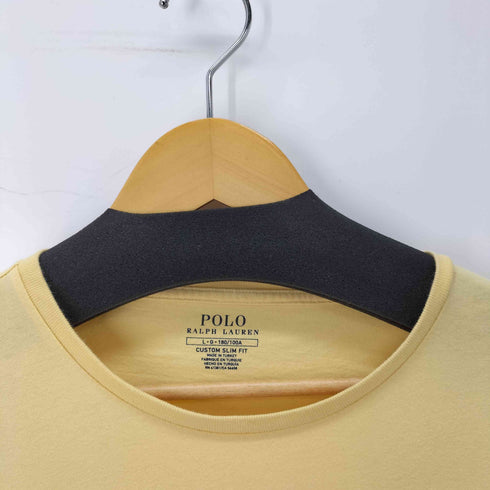 ポロラルフローレン POLO RALPH LAUREN CUSTOM SLIM FIT ポニー刺繍 クルーネック シャツ メンズ import:L