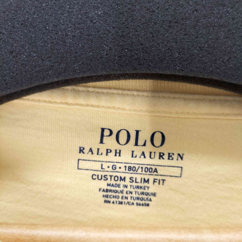 ポロラルフローレン POLO RALPH LAUREN CUSTOM SLIM FIT ポニー刺繍 クルーネック シャツ メンズ import:L