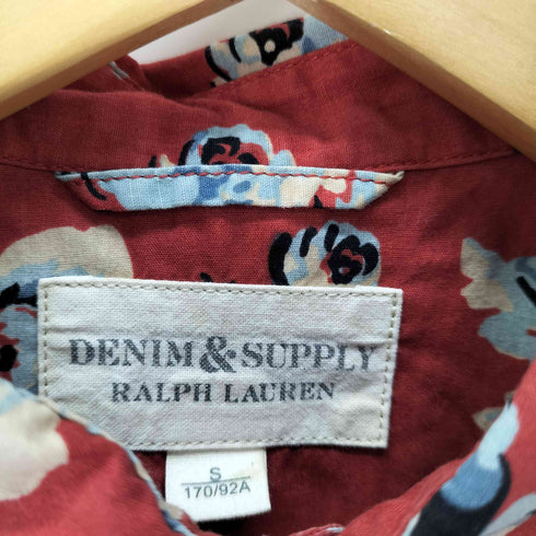 デニムアンドサプライ ラルフローレン DENIM & SUPPLY RALPH LAUREN 花柄 半袖 ボタンダウンシャツ メンズ import:S