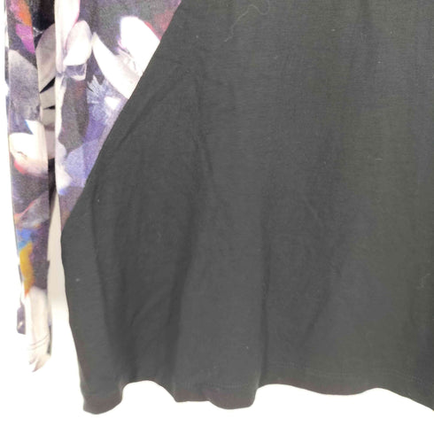 ポールスミスブラック Paul Smith BLACK 花柄 切替 ドレープ カットソー レディース JPN:M