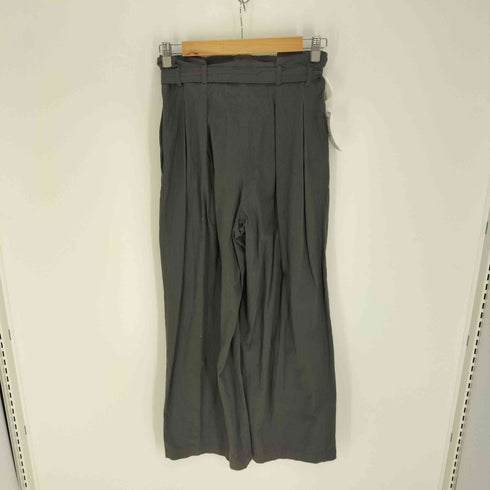 イエナラブークル IENA LA BOUCLE 24SS 馬布 タック オーバー パンツ ウエストベルト ワイド パンツ レディース