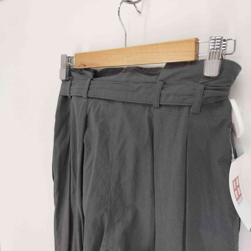 イエナラブークル IENA LA BOUCLE 24SS 馬布 タック オーバー パンツ ウエストベルト ワイド パンツ レディース