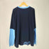 エニーチェ enyce 90-00S PRODUCT AUTEHENTIC フェルト 刺繍 ロゴ フェイクレイヤード デザイン L/S Tシャツ B系 メンズ import:XL