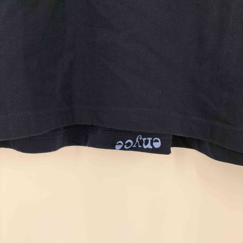 エニーチェ enyce 90-00S PRODUCT AUTEHENTIC フェルト 刺繍 ロゴ フェイクレイヤード デザイン L/S Tシャツ B系 メンズ import:XL