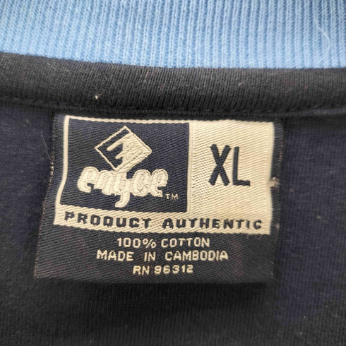 エニーチェ enyce 90-00S PRODUCT AUTEHENTIC フェルト 刺繍 ロゴ フェイクレイヤード デザイン L/S Tシャツ B系 メンズ import:XL