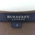 バーバリーロンドン BURBERRY LONDON フロントプリーツ Vネック 七分袖 カットソー レディース JPN:5