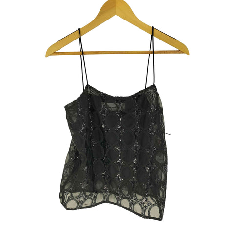 サラマリカ Sara Mallika TULLE SEQUINS CAMI TOP チュール スパンコール キャミ ソール トップ レディース FREE