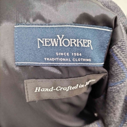 ニューヨーカー NEWYORKER カシミヤ混 2B テーラードジャケット メンズ FL