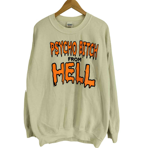 ギルダン GILDAN psycho bitch from hell プリントトップス メンズ import:L