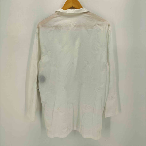 イッセイミヤケペルマネンテ ISSEY MIYAKE PERMANENTE 2000SS ARCHIVE エンブロイダリー 胡桃ボタン L/S オープンカラー シャツ メンズ JPN:M