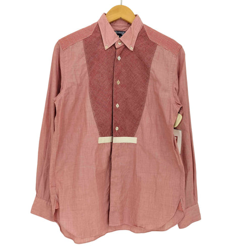 ジュンヤワタナベコムデギャルソンマン JUNYA WATANABE COMME des GARCONS MAN 11aw ガンクラブチェック 切替 比翼 ボタンダウンシャツ メンズ import:S