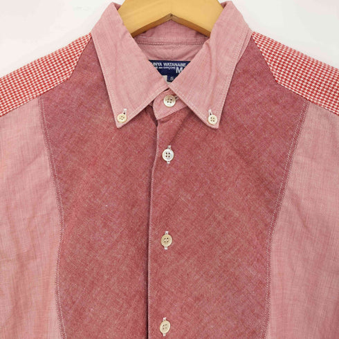 ジュンヤワタナベコムデギャルソンマン JUNYA WATANABE COMME des GARCONS MAN 11aw ガンクラブチェック 切替 比翼 ボタンダウンシャツ メンズ import:S