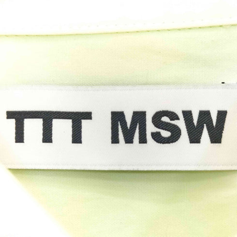 ティーモダンストリートウエア TTT_MSW コットン 長袖 シャツ メンズ JPN:M