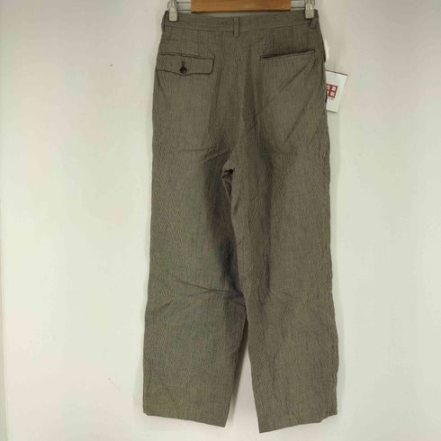 テットオム TETE HOMME 90s 千鳥格子柄 レーヨン混 2タック スラックス メンズ JPN:S
