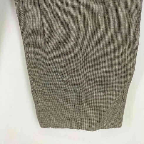 テットオム TETE HOMME 90s 千鳥格子柄 レーヨン混 2タック スラックス メンズ JPN:S